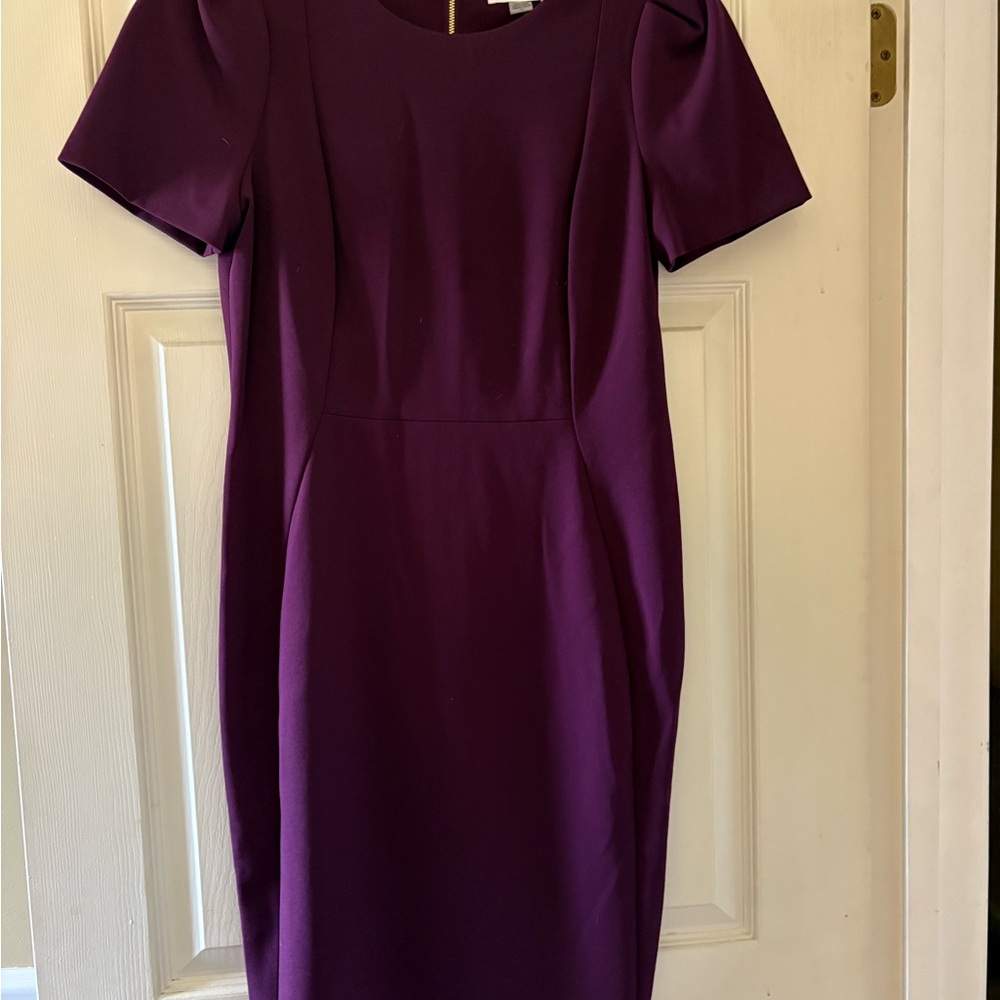 Size 10 Calvin Klein Purple Dress
